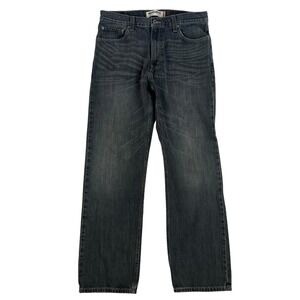 Levi's 505 Regular Fit Straight Leg Denim Jeans Grayish Raw Wash 36x32 Cotton